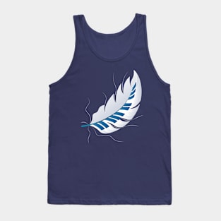 Piano Keys in a Feather (Blue) Tank Top